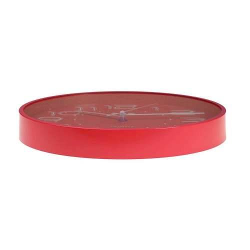 Zidni sat Versa Crvena Plastika 3,7 x 30 x 30 cm Cijena