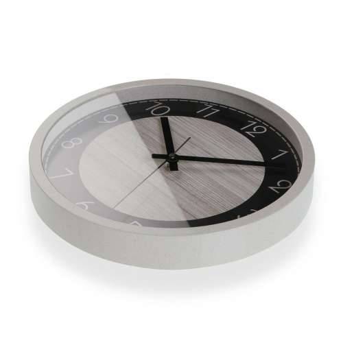 Zidni sat Versa Crna Drvo 4,2 x 30 x 30 cm Cijena