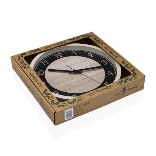 Zidni sat Versa Crna Drvo 4,2 x 30 x 30 cm Cijena
