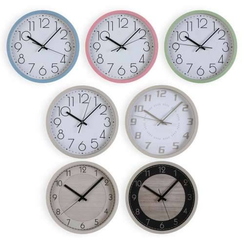 Zidni sat Versa Crna Drvo 4,2 x 30 x 30 cm Cijena