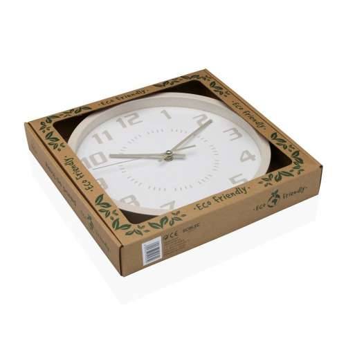 Zidni sat Versa Bež Drvo 4,2 x 30 x 30 cm Cijena