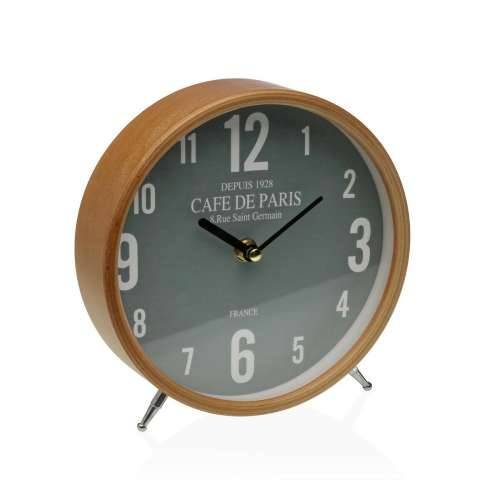 Galda pulkstenis Versa Cafe de Paris Zelena Metal 4,5 x 18,5 x 18,5 cm Cijena