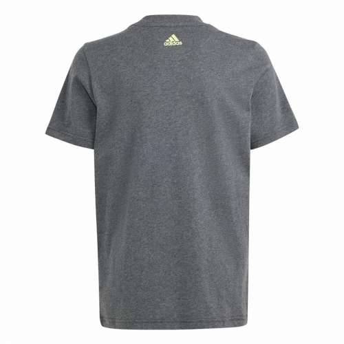 Dječje Majica Kratkih Rukava Adidas Essentials Big Logo Siva Cijena