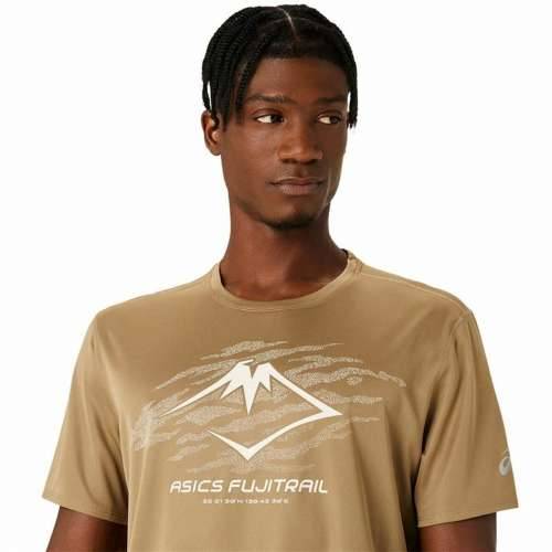 Muška Majica Kratkih Rukava Asics Fujitrail Logo Ss Top Smeđa Bež Cijena