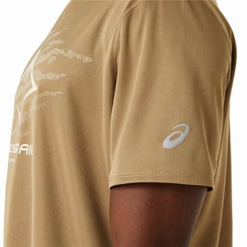 Muška Majica Kratkih Rukava Asics Fujitrail Logo Ss Top Smeđa Bež Cijena