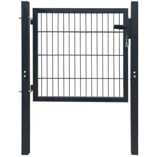 Vrata za ogradu od čelika 105 x 150 cm antracit Cijena