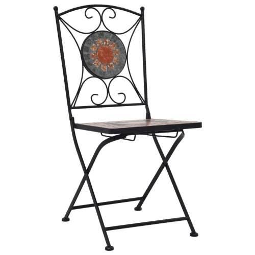 Bistro stolice s mozaikom 2 kom narančasto-sive Cijena