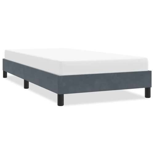 Okvir kreveta bez madraca tamno sivi 80x210 cm baršun - Tamno siva 80 x 210 cm 25 cm Cijena