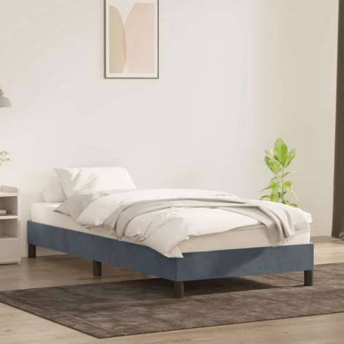 Okvir kreveta bez madraca tamno sivi 80x210 cm baršun - Tamno siva 80 x 210 cm 25 cm Cijena