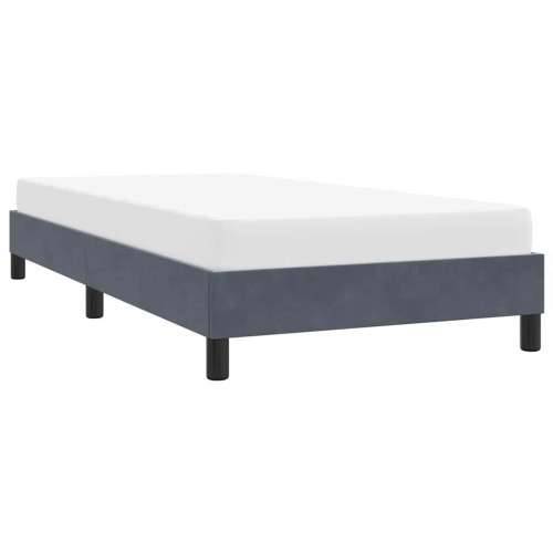 Okvir kreveta bez madraca tamno sivi 80x210 cm baršun - Tamno siva 80 x 210 cm 25 cm Cijena