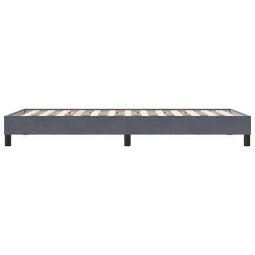 Okvir kreveta bez madraca tamno sivi 80x210 cm baršun - Tamno siva 80 x 210 cm 25 cm Cijena