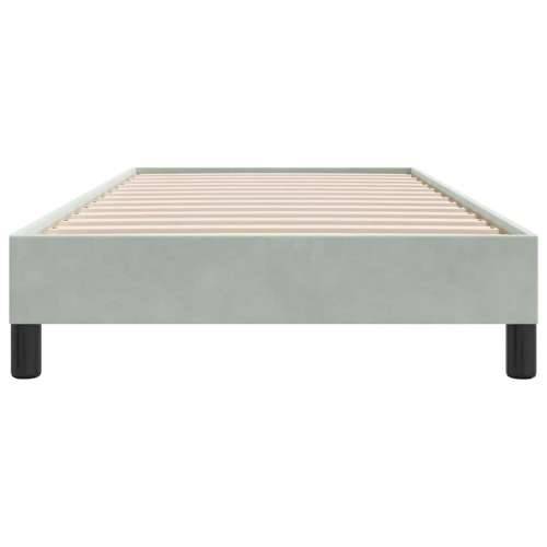 Okvir kreveta bez madraca svijetlo sivi 80x220 cm baršun - Svjetlosiva 80 x 220 cm 25 cm Cijena