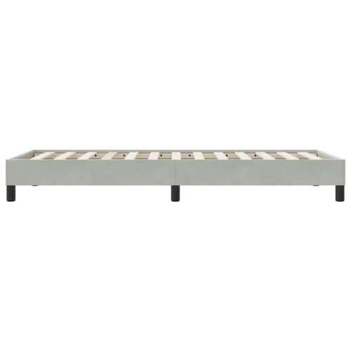Okvir kreveta bez madraca svijetlo sivi 80x220 cm baršun - Svjetlosiva 80 x 220 cm 25 cm Cijena