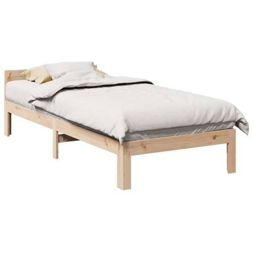 Okvir kreveta bez madraca 90 x 200 cm od masivne borovine - Prirodna 90 x 200 cm Cijena