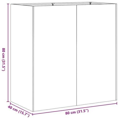 Sadilica 80x40x80 cm od pocinčanog čelika - Pocinčani čelik 80 x 40 x 80 cm 1 Cijena