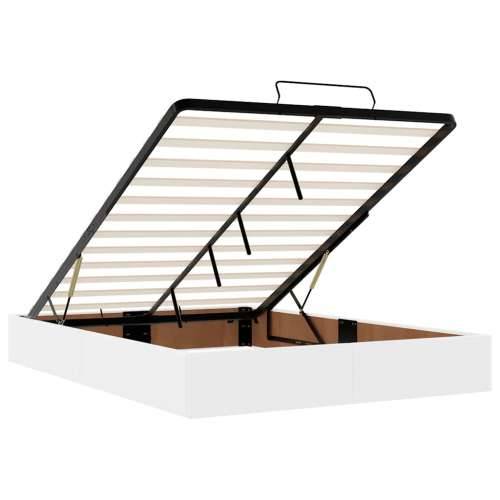 Otomanski krevet s madracima i LED 140x200cm umjetna koža - Bijela 140 x 200 cm Cijena