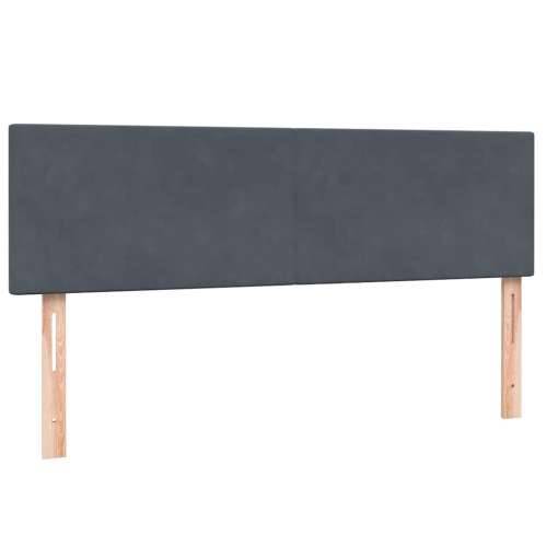 Box spring krevet s madracem tamnosivi 140x210 cm baršunasti - Tamno siva 140 x 210 cm Gladak dizajn Cijena