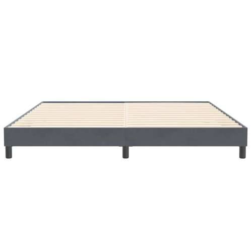Okvir kreveta bez madraca tamno sivi 200x210 cm baršun - Tamno siva 200 x 210 cm 25 cm Cijena