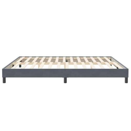 Okvir kreveta bez madraca tamno sivi 200x210 cm baršun - Tamno siva 200 x 210 cm 25 cm Cijena