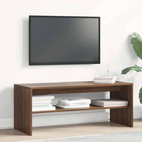 TV ormarić boja smeđeg hrasta 100x40x40 cm konstruirano drvo - Smeđi hrast 100 x 40 x 40 cm 1 Cijena