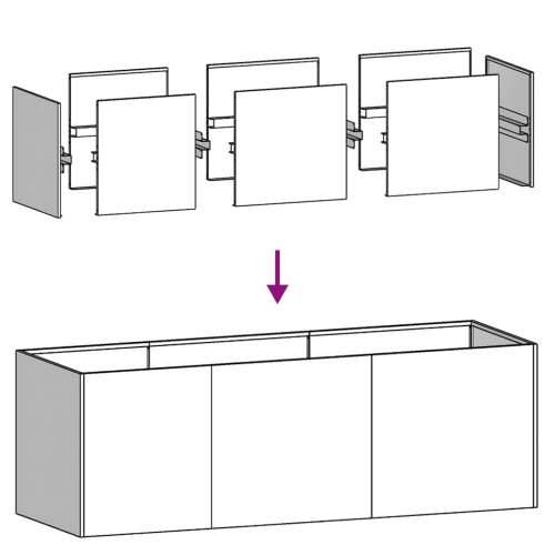 Sadilica crna 120x40x40 cm od hladno valjanog čelika - Crna 120 x 40 x 40 cm 1 Cijena