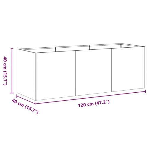 Sadilica crna 120x40x40 cm od hladno valjanog čelika - Crna 120 x 40 x 40 cm 1 Cijena