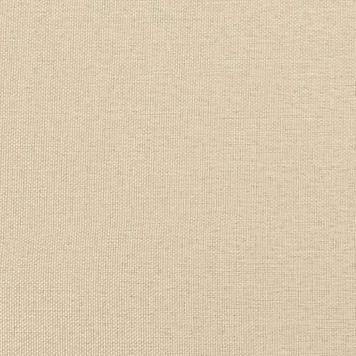 Otomanski krevet s madracem krem 140x200 cm tkanine - Krema 140 x 200 cm Dizajn s gumbima Cijena