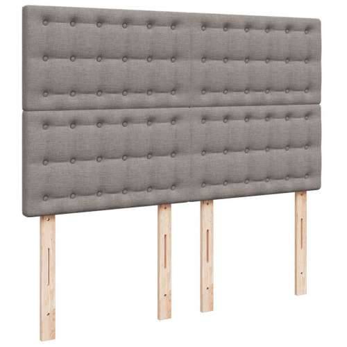 Otomanski krevet s madracem i LED smeđesivi 140x200 cm tkanine - Sivo-smeđa 140 x 200 cm gumbi Cijena
