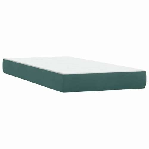 Box Spring krevet s madracem tamnozeleni 80x220 cm baršun - Tamnozelena 80 x 220 cm Gladak dizajn Cijena