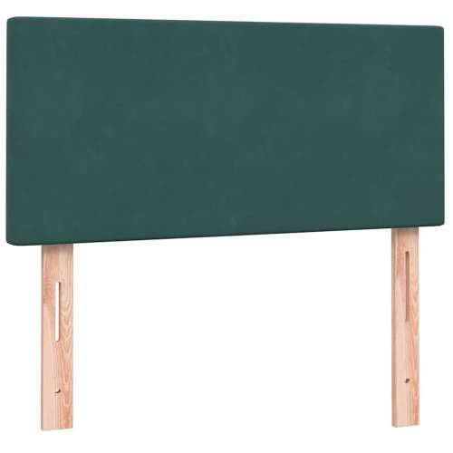 Box Spring krevet s madracem tamnozeleni 80x220 cm baršun - Tamnozelena 80 x 220 cm Gladak dizajn Cijena