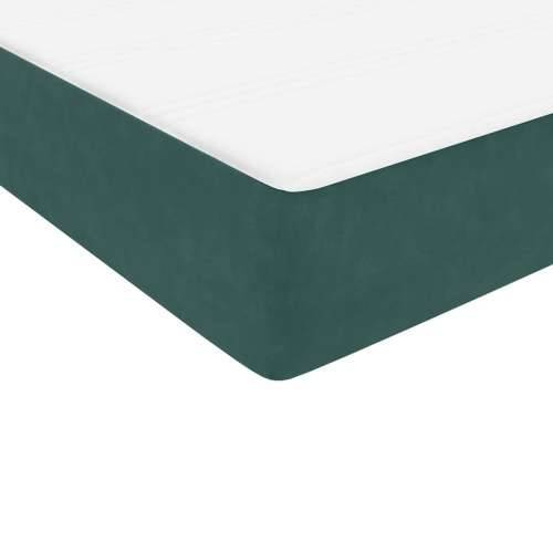 Box Spring krevet s madracem tamnozeleni 80x220 cm baršun - Tamnozelena 80 x 220 cm Gladak dizajn Cijena