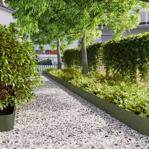 Rubovi za travnjak 10 kom Maslinasto zeleni 20x103 cm - Maslinovo zelena 20 x 103 cm 10 Cijena