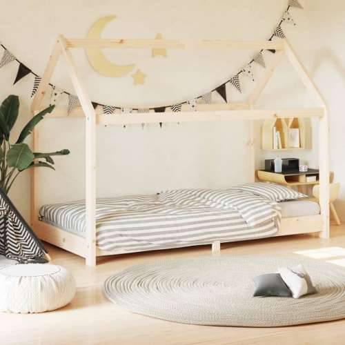 Okvir za dječji krevet od masivne borovine 80 x 160 cm Cijena