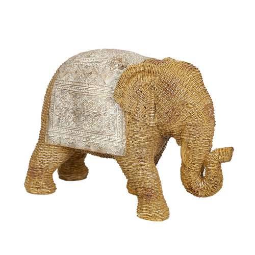 Ukrasna figura Romimex Bež Ratan Polirezin Slon 29 x 20 x 12 cm Cijena