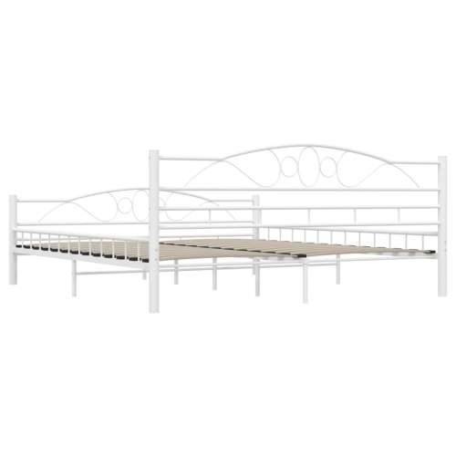 Okvir za krevet bijeli metalni 180 x 200 cm Cijena