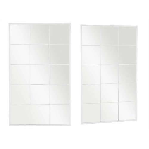 Zidno ogledalo JY21099W Bijela Prozor 90 x 150 x 2 cm Pravokutno Cijena