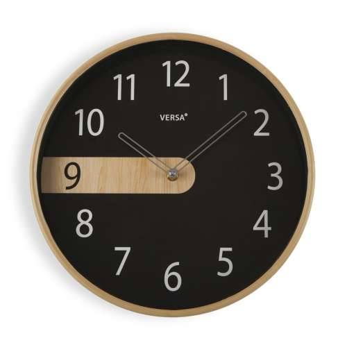 Zidni sat Versa Crna Plastika Kvarc 4,3 x 30,5 x 30,5 cm Cijena