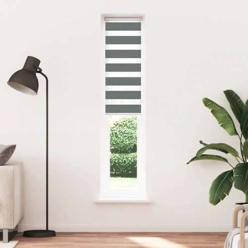 Zavjesa zebra 50x200 cm širina tkanine 45,9 cm poliester - Tamno siva 50 x 200 cm Cijena