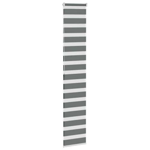 Zavjesa zebra 50x200 cm širina tkanine 45,9 cm poliester - Tamno siva 50 x 200 cm Cijena