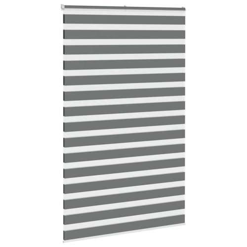 Zavjesa zebra 140x230 cm širina tkanine 135,9 cm poliester - Tamno siva 140 x 230 cm Cijena