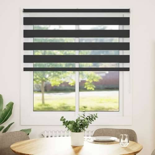 Zavjesa zebra crna 130x100 cm širina tkanine 125,9 cm poliester - Crna 130 x 100 cm Cijena