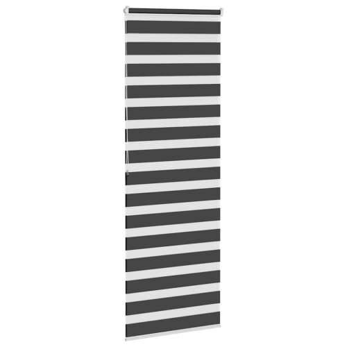 Zavjesa zebra crna 80x200 cm širina tkanine 75,9 cm poliester - Crna 80 x 200 cm Cijena