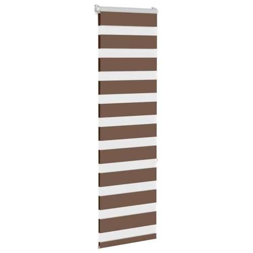 Zavjesa zebra smeđa 40x150 cm širina tkanine 35,9 cm poliester - Smeđa 40 x 150 cm Cijena