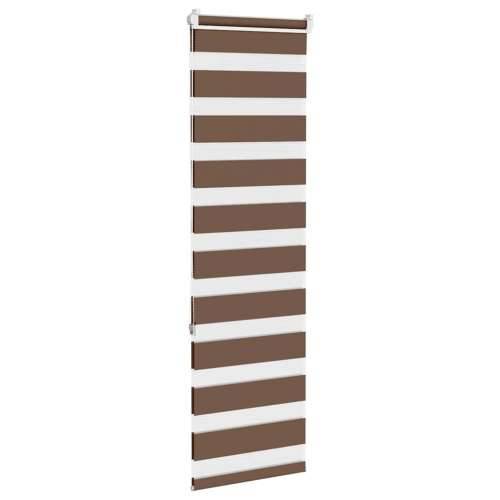 Zavjesa zebra smeđa 40x150 cm širina tkanine 35,9 cm poliester - Smeđa 40 x 150 cm Cijena