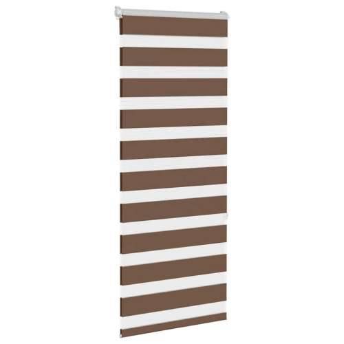 Zavjesa zebra smeđa 60x150 cm širina tkanine 55,9 cm poliester - Smeđa 60 x 150 cm Cijena