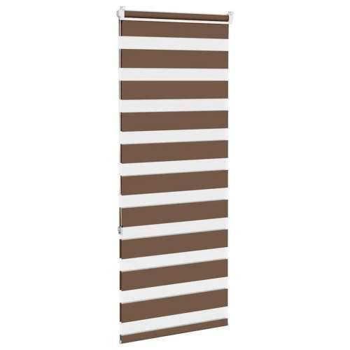 Zavjesa zebra smeđa 60x150 cm širina tkanine 55,9 cm poliester - Smeđa 60 x 150 cm Cijena