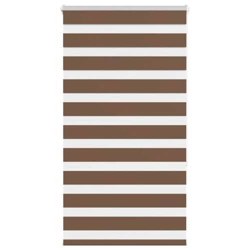 Zavjesa zebra smeđa 70x150 cm širina tkanine 65,9 cm poliester - Smeđa 70 x 150 cm Cijena