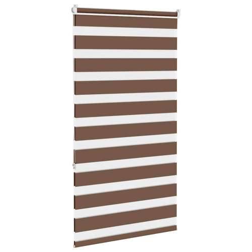 Zavjesa zebra smeđa 70x150 cm širina tkanine 65,9 cm poliester - Smeđa 70 x 150 cm Cijena