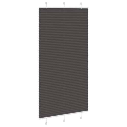 Plisirana roleta crna 110x200 cm širina tkanine 109,4 cm - Crna 110 x 200 cm Cijena