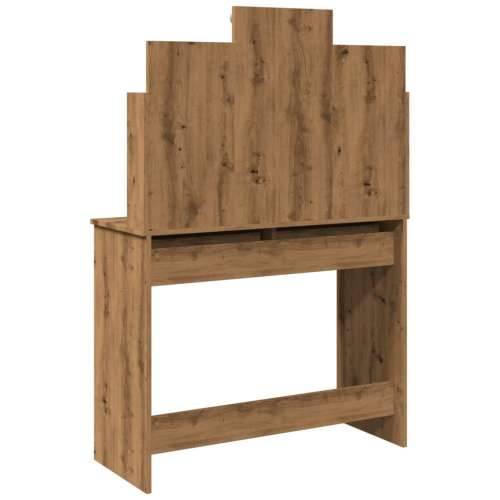 Toaletni stol s LED svjetlima Artisan hrast 96x40x142 cm - hrast artisan 1 Cijena